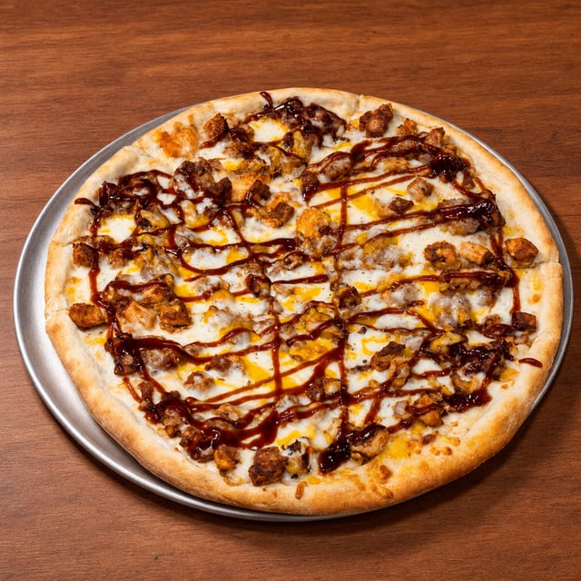 BBQ Chicken Pizza.