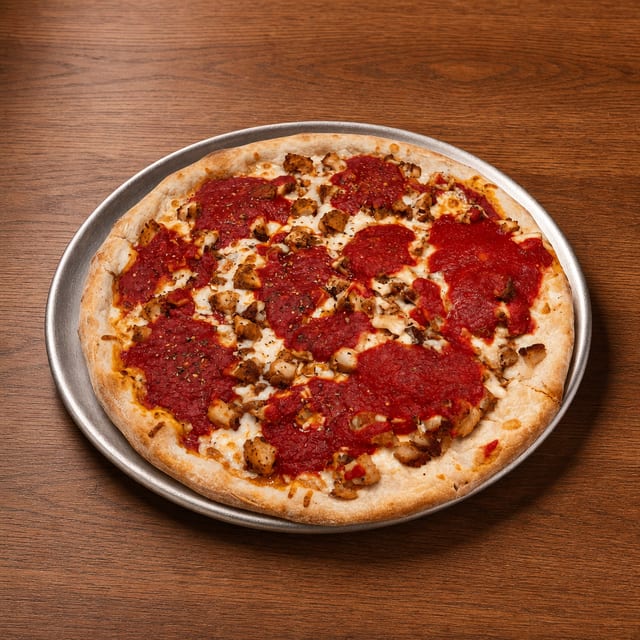 Chicken Parmigiana Pizza.