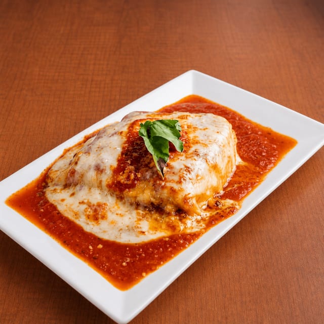 Eggplant Parmigiana Tray.