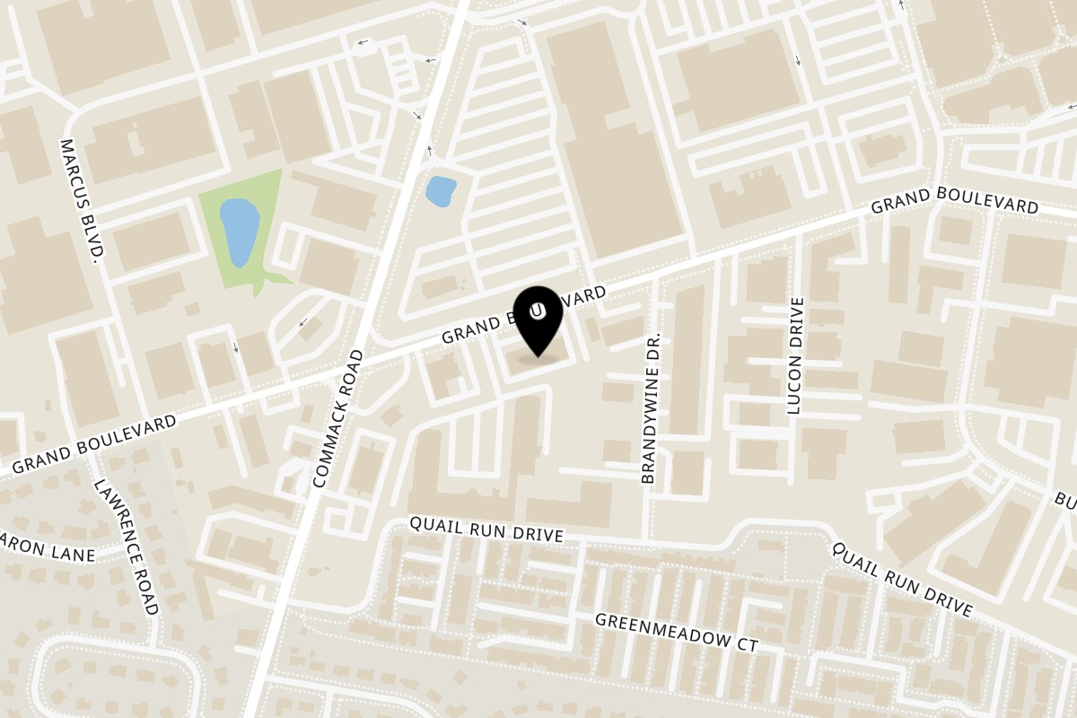 Map showing the location of Juventus Pizza Ristorante on 786 Grand Blvd in Deer Park